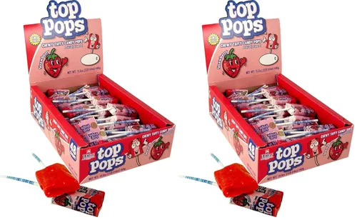 Vista 10 de Top/Taffy Pops Sabores Surtidos 48ct