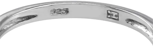 Vista 5 de Silvershake Anillo solitario de plata de ley 925 con piedra lunar natural de 0.27., plata, 7.5, RN0092995-7.5-SilverShake