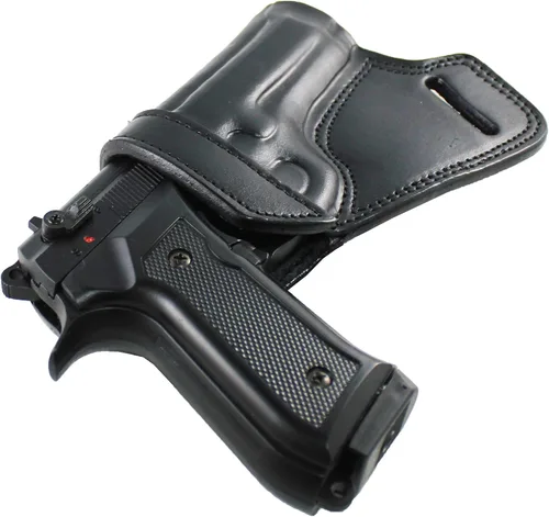 Vista 2 de YT HOBBY Funda de Pistola de Cuero Artesanal Premium SOB (Small of Back)