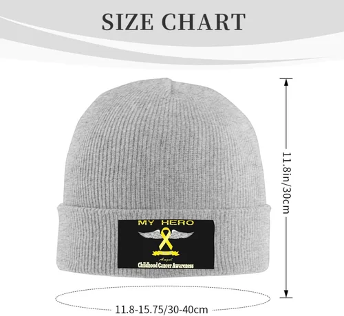Vista 3 de Beanie Hat Unisex Stretchy Hat Soft Warmth Knit Hat Cap for Men & Women