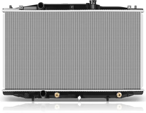 Vista 87 de SCITOO Conjunto de radiador de aluminio refrigerante del motor para 1986-1994 para Nissan D21 2.4L 3.0L 1987 para Nissan para Pathfinder 2.4L