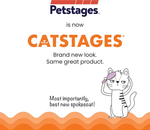 Vista 2 de Catstages Flapperz Pato de Peluche Juguete Interactivo con Hierba Gatera para Gatos