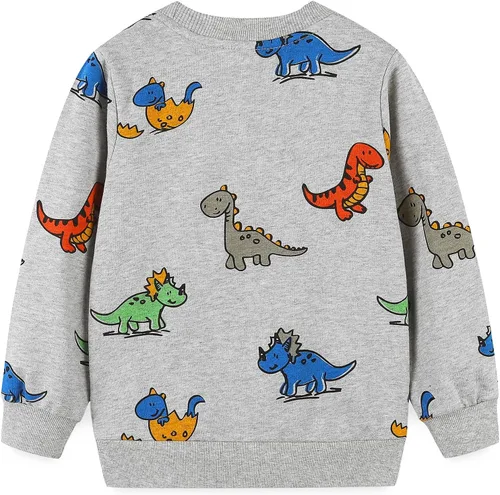 Vista 2 de Bumeex Sudaderas con cuello redondo para niños de 2 a 7 años