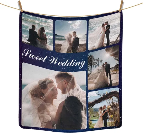 Vista 28 de Regalos personalizados de cumpleaños para el Día del Padre, para papá, abuelo, hombres, manta personalizada con fotos para mi papá, regalos de hija