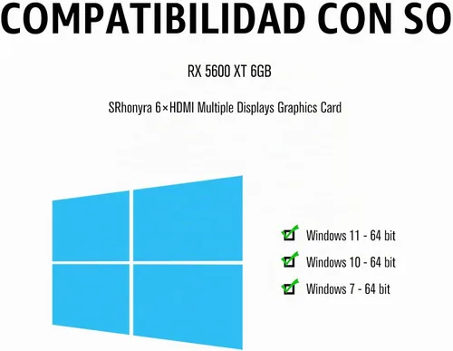 Vista 7 de Tarjeta Gráfica RX 5600 XT 6GB GDDR6