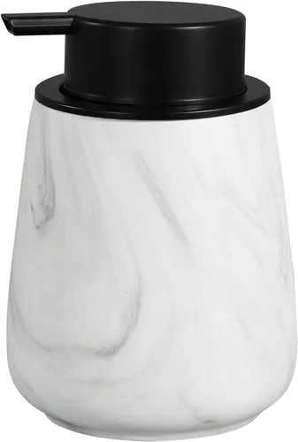 Vista 28 de Dispensador de jabón de manos de espuma de 12 onzas, dispensador de jabón espumoso negro para baño con bomba fácil de presionar, dispensador