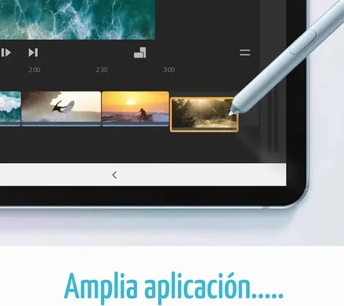 Vista 3 de Reemplazo de lápiz para Samsung Galaxy Tab S6 Lite S Pen (EJ-PP610) Lápiz táctil de repuesto + 5 puntas gratuitas Azul claro Angora Azul