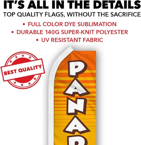 Vista 4 de Panaderia Swooper - Bandera publicitaria perfecta para frentes de tiendas, cafeterías, minoristas, tiendas, camiones de comida, eventos, ferias