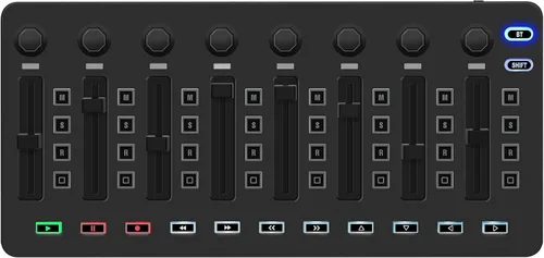 Vista 12 de M-VAVE Controlador de teclado USB MIDI de 25 teclas con 16 almohadillas de batería retroiluminadas, Bluetooth, teclado dinámico semi-pesado