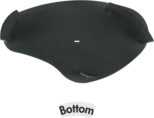 Vista 7 de Hyfirm - Mesa de café moderna de madera negra de 47.25 pulgadas para la sala de estar, mesa central resistente con tapa irregular de mango y patas