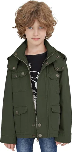 Vista 6 de WenVen - Chaqueta de algodón ligero con capucha para niño