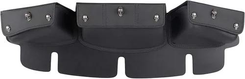 Vista 8 de Bolsa para parabrisas con 3 bolsillos compatible con Harley Touring Electra Glide Street Glide FLHT FLHTC FLHX FLHTK 1996-2013