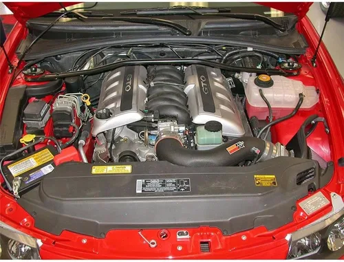 Vista 2 de K&N Sistema de admisión de aire frío: Filtro de aire de alto flujo, aumento de rendimiento y caballos de fuerza: Compatible con 2004 PONTIAC GTO