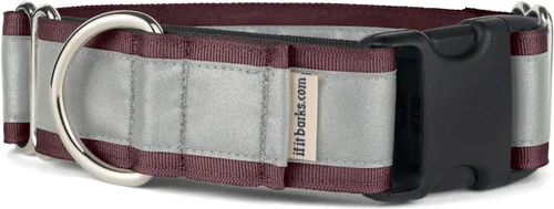 Vista 22 de If It Barks - Collar Martingala reflectante de 1.5 pulgadas con hebilla a presión rápida para perros - Ajustable - Fabricado en Estados Unidos