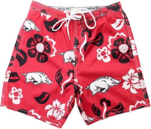 Vista 63 de Wes and Willy NCAA Traje de baño floral para hombre