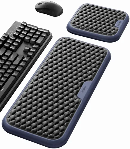Vista 10 de Vaydeer Reposamuñecas para teclado y mouse, juego de almohadillas ergonómicas de soporte de muñeca para computadora, cojín de brazo de espuma