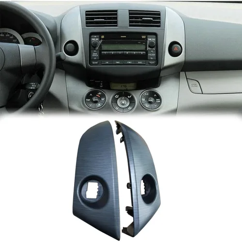 Vista 3 de Cubierta central para salpicadero, ajuste para Toyota RAV4 Base Limited EV Sport 2006 2007 2008 2009 2010 2011 2012 Panel de instrumentos centrales