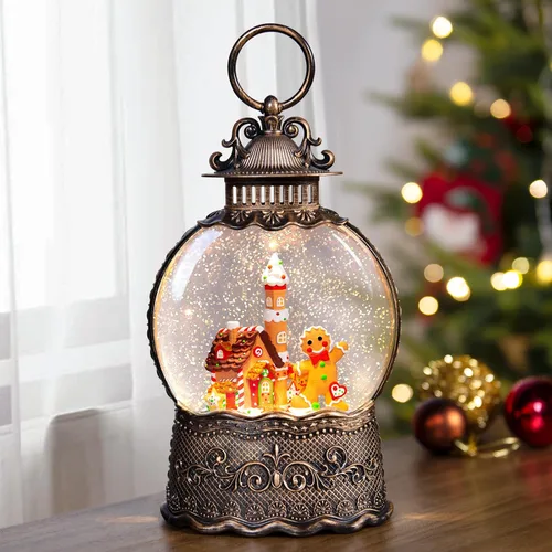 Vista 18 de Regalos conmemorativos para gatos por pérdida de condolencias, globo de nieve con purpurina giratoria automática y temporizador de 6 horas