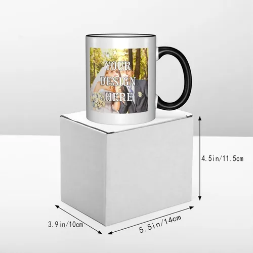 Vista 5 de Taza de café personalizada, tazas personalizadas con logotipo y foto, taza personalizada, diseña tu propia taza de café personalizada, regalos