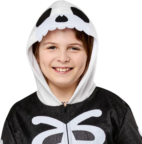 Vista 4 de Rubies Comfywear Hooded Jumpsuit for Kids, Unisex Kids Costume