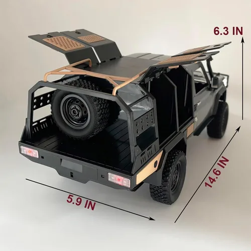 Vista 6 de MN82S RC Crawler escala 1/12 Control remoto Rock Crawler RC Truck 4x4