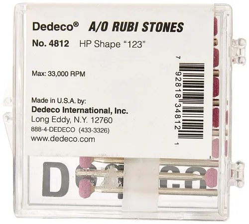 Vista 2 de Dedeco 4812 Piedra Rubi de óxido de aluminio, HP 123, paquete de 12