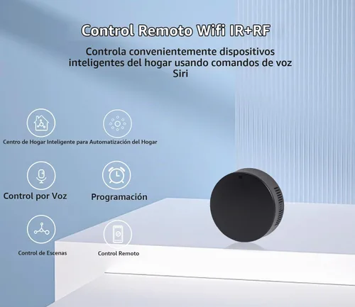 Vista 7 de Rollerhouse s WiFi IR & RF - Hub de control remoto inteligente para domótica inteligente, TV, cortina, control remoto de sombras, control