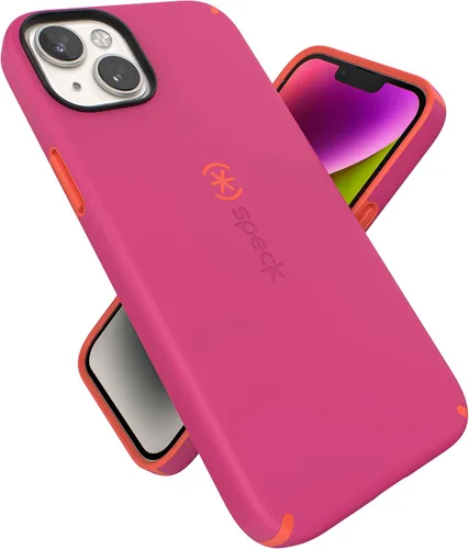 Vista 12 de Funda Speck MagSafe para iPhone 15 Plus - Protección contra caídas y de cámara, agarre seguro de tacto suave, compatible con carga inalámbrica, se