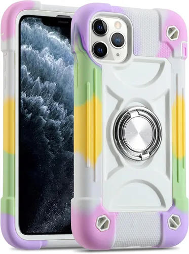 Vista 37 de MARKILL Funda compatible con iPhone Air de 6.5 pulgadas 2025 con soporte de anillo giratorio de 360 grados, protección contra caídas de grado