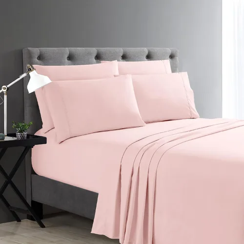 Vista 21 de Juego de sábanas Cathay Home Micro Caress lujoso, 90 g/m², 3 piezas, tamaño Twin, con 1 funda de almohada adicional, color Aqua