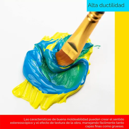 Vista 5 de MEEDEN Juego de pintura acrílica de cuerpo pesado, tubos de pintura artística de 100 colores para pintar en lienzo, madera y tela, pinturas