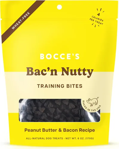 Vista 14 de Bocce's Bakery Puppy Bac'n Nutty - Golosinas de entrenamiento para perros, sin trigo, hechas con ingredientes reales, horneadas en los Estados