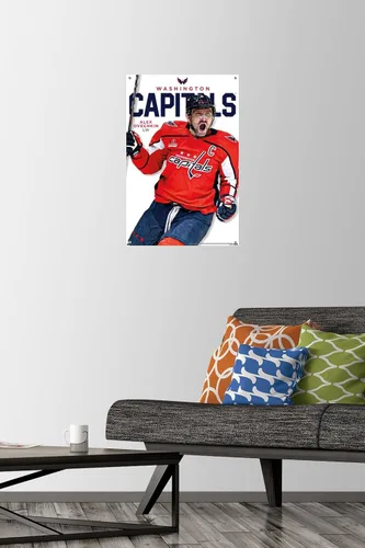 Vista 2 de Trends International NHL Washington Capitals - Póster de pared de la serie 23 de Alexander Ovechkin, 14.72 x 22.37 pulgadas, paquete de póster