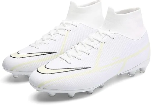 Vista 4 de Botas de fútbol para hombre, zapatos de fútbol AG Hightop, zapatos de fútbol cómodos para interiores y exteriores