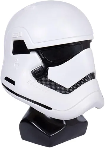 Vista 2 de Casco de Stormtrooper con luz LED accesorios coleccionables de lujo para Halloween