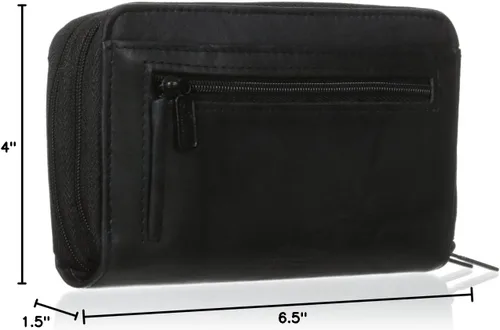 Vista 8 de Buxton Cartera organizadora con doble cremallera Heiress