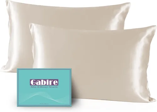 Vista 29 de Gabire Funda de almohada de seda de morera para cabello y piel, evita el acné, fundas de almohada de seda real de ambos lados, funda de almohada