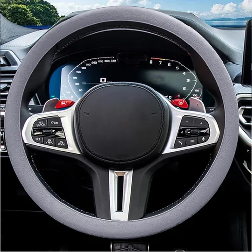 Vista 7 de JDDRY Funda para volante, protector de silicona para volante, funda universal para volante de vehículo, funda protectora para volante