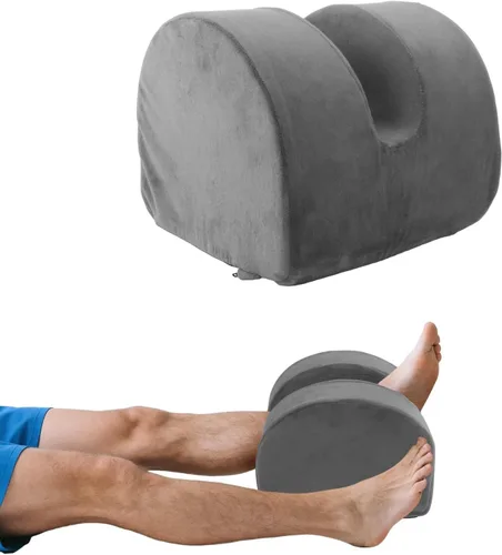 Vista 8 de Almohada de recuperación de rodilla para poscirugía con espuma viscoelástica, almohada ortopédica de posicionamiento de piernas, soporte de rodillas