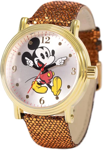 Vista 3 de Disney Classic Mickey Mouse Moving Hands Watch, Iconic Design, Fun Animation – Stylish Mickey Mouse Watch for Women, Fans – Women's Watches with