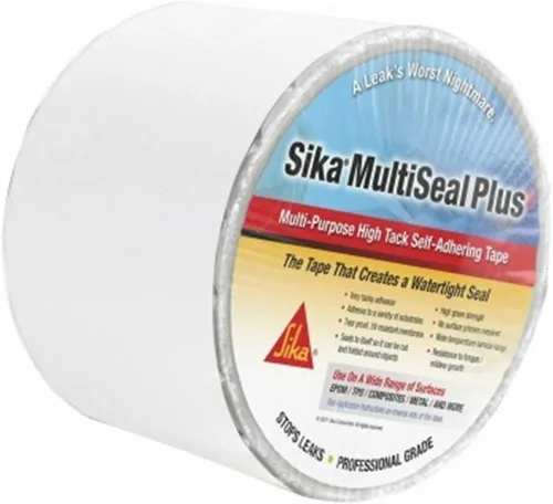 Vista 4 de AP Products Sika 017-413828-25 Multiseal Plus - Cinta adhesiva, color blanco, rollo de 4 pulgadas x 25 pies