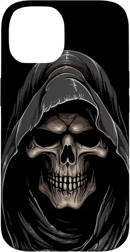 Vista 4 de Carcasa con capucha de fantasma de calavera para iPhone 17