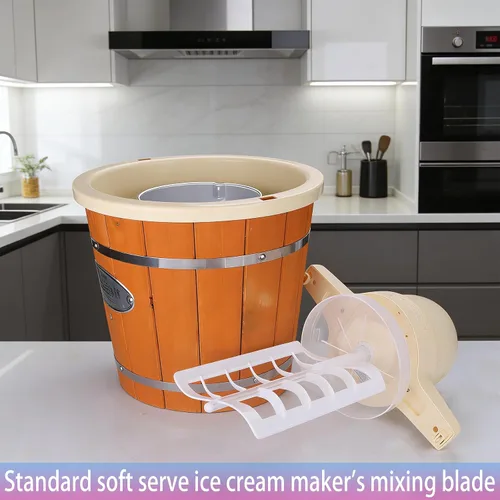 Vista 2 de Paleta de repuesto para máquina eléctrica de helados Nostalgia, paleta de agitación para máquina de helado de servicio suave a la antigua, paleta
