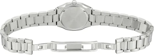 Vista 5 de Bulova 96R199 Diamond Gallery Reloj blanco de cuarzo japonés con pantalla analógica para mujer, MadreperlaMarrón, Reloj de cuarzo