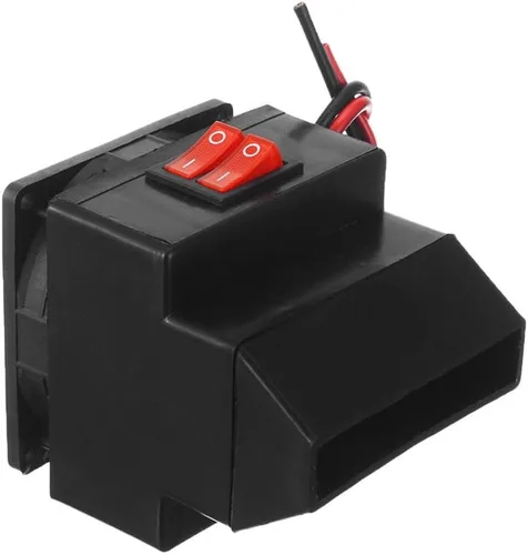 Vista 6 de MASO - Calefactor portátil para coche de 12V 150W - Ventilador de alta potencia para parabrisas de automóvil, calentamiento rápido, descongelador