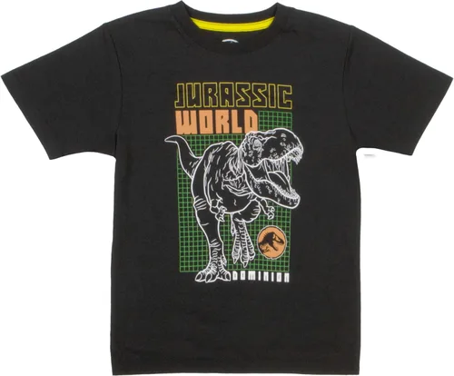 Vista 2 de Universal Studios Jurassic World - Juego de 2 camisetas para niños, camisetas de dinosaurio para niños