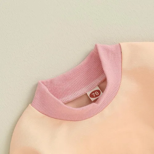Vista 6 de Fernvia Ropa para bebé niña de 3, 6, 9, 12, 18 y 24 meses, conjuntos de sudadera de manga larga + pantalones