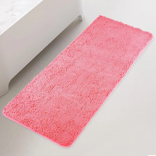 Vista 99 de Yeaban Alfombra de pasillo de baño de 24 x 72 pulgadas, antideslizante, alfombra de baño larga de felpilla gruesa, absorbente y lavable, alfombra