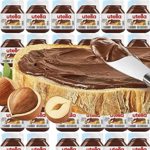 Vista 2 de Mini tazas de chocolate con avellana, paquetes de aperitivos de una sola porción, control de porciones, selladas individualmente, hechas en Italia