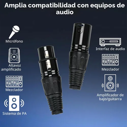 Vista 3 de Conector de cable XLR de 3Pin 10 pares macho y hembra del conector